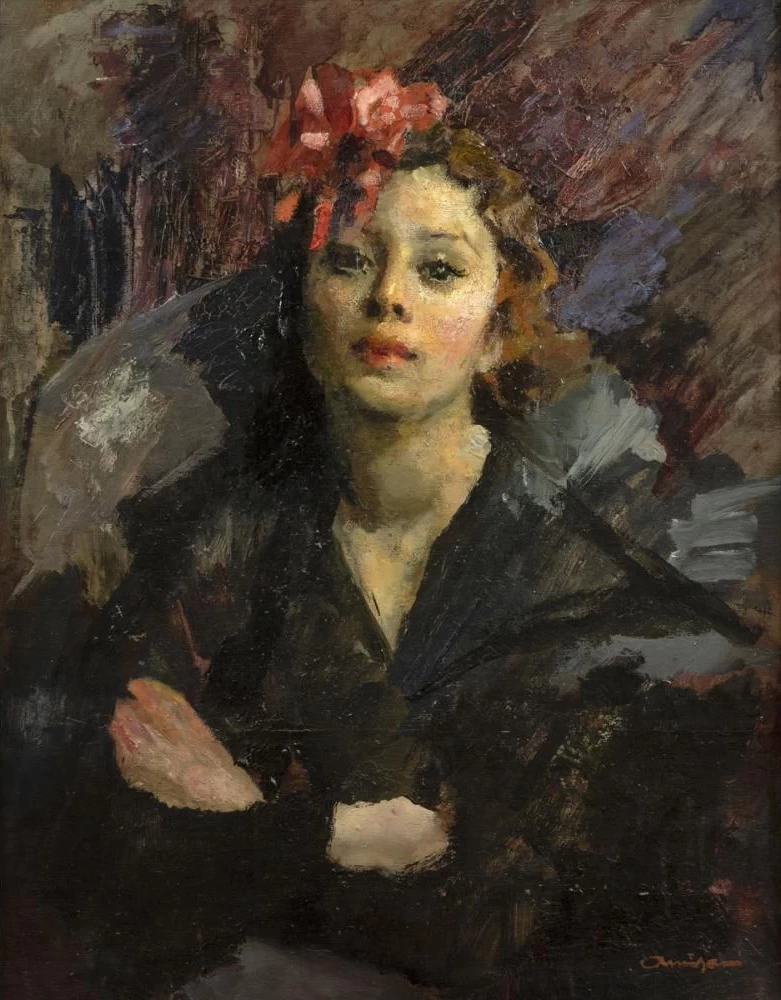 Ritratto di donna con fiocco